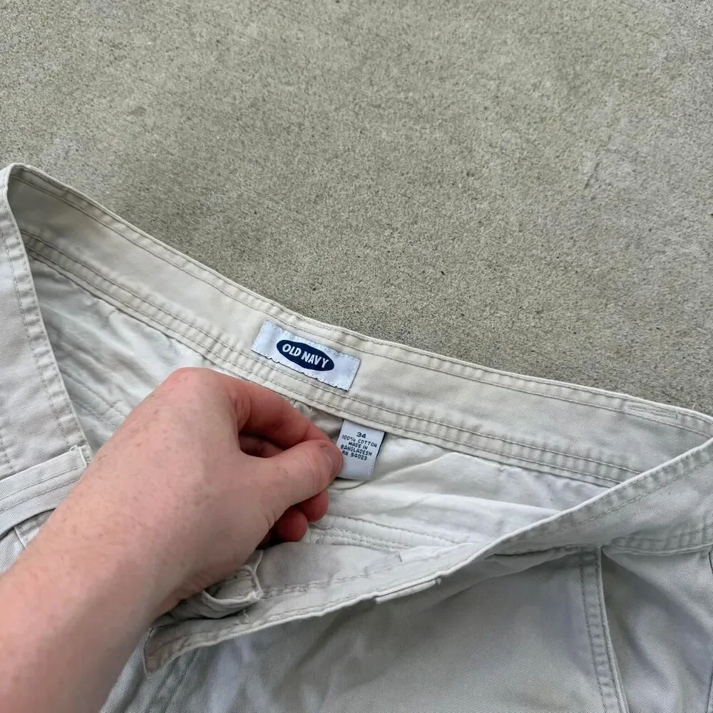 y2k 2000’s Distressed baggy Old Navy Shorts Size 34